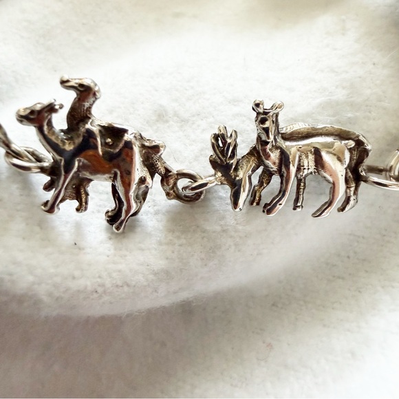 Sterling Silver Noah’s Ark Animal & Boat Bracelet - Picture 7 of 16